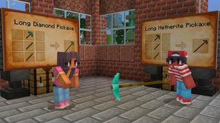 Screenshot of the Minecraft Bedrock Marketplace product Long Pickaxe created by The Craft Stars.