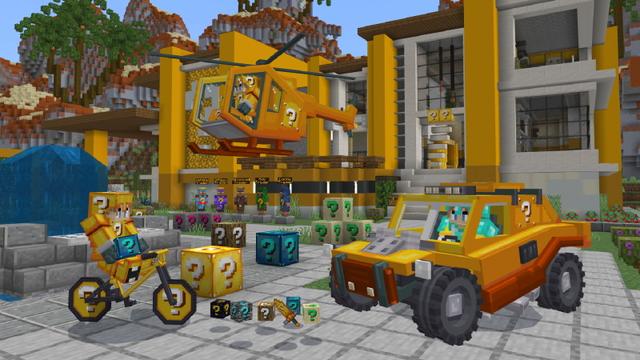 Screenshot of the Minecraft Bedrock Marketplace product Lucky Block Mansion created by The Craft Stars.