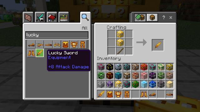 Screenshot of the Minecraft Bedrock Marketplace product Lucky Block Mansion created by The Craft Stars.