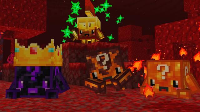 Screenshot of the Minecraft Bedrock Marketplace product Lucky Block Pets created by The Craft Stars.
