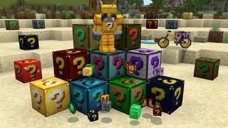 Screenshot of the Minecraft Bedrock Marketplace product Lucky Block Resort created by The Craft Stars.