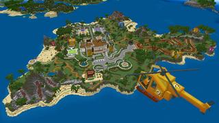 Screenshot of the Minecraft Bedrock Marketplace product Lucky Block Resort created by The Craft Stars.