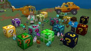 Screenshot of the Minecraft Bedrock Marketplace product Lucky Block Resort created by The Craft Stars.