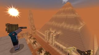 Screenshot of the Minecraft Bedrock Marketplace product MEGA PYRAMID created by The Craft Stars.