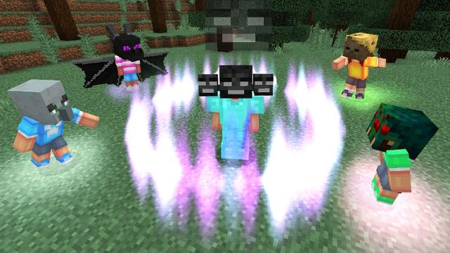 Screenshot of the Minecraft Bedrock Marketplace product Mob Heads Add-On created by The Craft Stars.