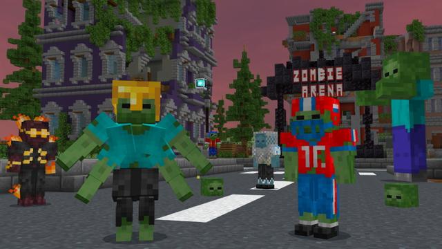 Screenshot of the Minecraft Bedrock Marketplace product Mutant Zombie Expansion+ created by The Craft Stars.