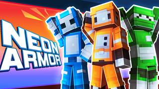 Thumbnail of the Minecraft Bedrock Marketplace product Neon Armor created by The Craft Stars.