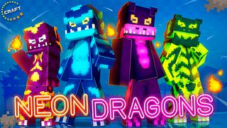 Thumbnail of the Minecraft Bedrock Marketplace product Neon Dragons created by The Craft Stars.