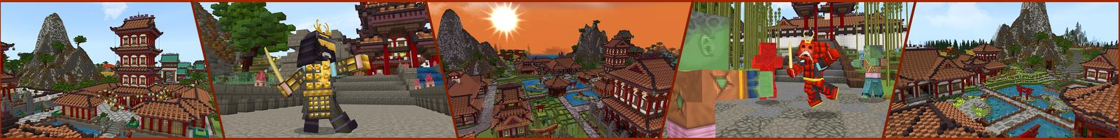 Panorama of the Minecraft Bedrock Marketplace product Ninja Empire created by The Craft Stars.