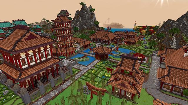 Screenshot of the Minecraft Bedrock Marketplace product Ninja Empire created by The Craft Stars.