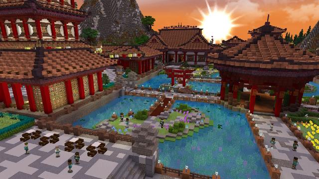 Screenshot of the Minecraft Bedrock Marketplace product Ninja Empire created by The Craft Stars.