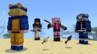 Screenshot of the Minecraft Bedrock Marketplace product Ninja Weapons created by The Craft Stars.
