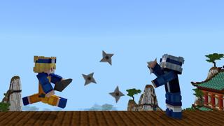 Screenshot of the Minecraft Bedrock Marketplace product Ninja Weapons created by The Craft Stars.