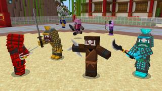 Screenshot of the Minecraft Bedrock Marketplace product Ninja Weapons created by The Craft Stars.