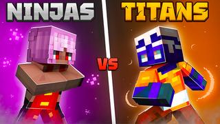 Thumbnail of the Minecraft Bedrock Marketplace product Ninjas vs Titans created by The Craft Stars.