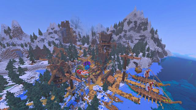 Screenshot of the Minecraft Bedrock Marketplace product Norse City created by The Craft Stars.