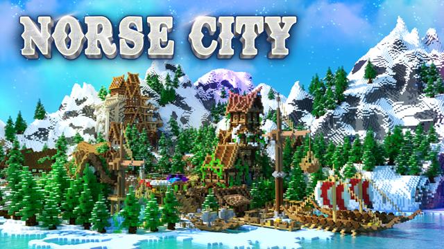 Thumbnail of the Minecraft Bedrock Marketplace product Norse City created by The Craft Stars.