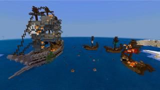 Screenshot of the Minecraft Bedrock Marketplace product Norse Viking Pirates created by The Craft Stars.
