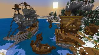 Screenshot of the Minecraft Bedrock Marketplace product Norse Viking Pirates created by The Craft Stars.