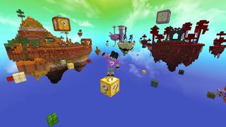 Screenshot of the Minecraft Bedrock Marketplace product One Block Lucky Block created by The Craft Stars.