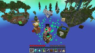 Screenshot of the Minecraft Bedrock Marketplace product One Block Lucky Block created by The Craft Stars.