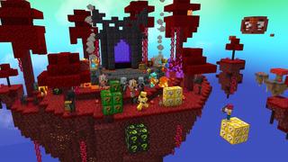 Screenshot of the Minecraft Bedrock Marketplace product One Block Lucky Block created by The Craft Stars.