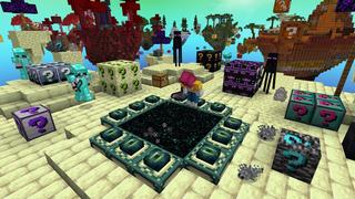 Screenshot of the Minecraft Bedrock Marketplace product One Block Lucky Block created by The Craft Stars.