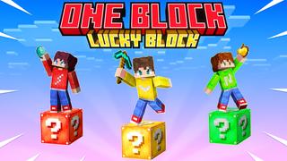 Thumbnail of the Minecraft Bedrock Marketplace product One Block Lucky Block created by The Craft Stars.