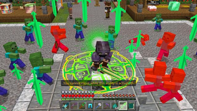 Screenshot of the Minecraft Bedrock Marketplace product OP Block Traders created by The Craft Stars.