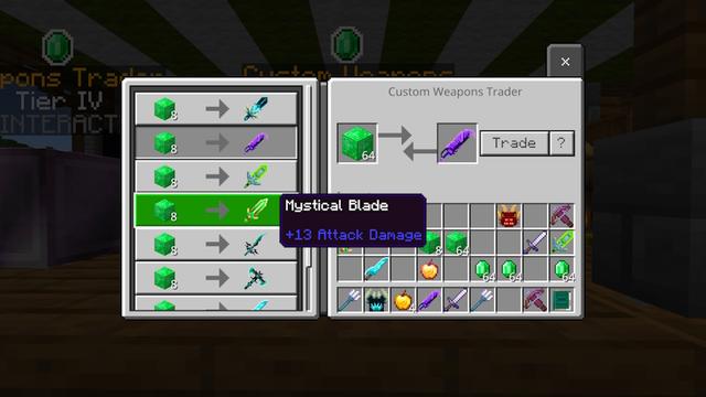 Screenshot of the Minecraft Bedrock Marketplace product OP Block Traders created by The Craft Stars.
