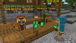 Screenshot of the Minecraft Bedrock Marketplace product OP Creeper Traders created by The Craft Stars.