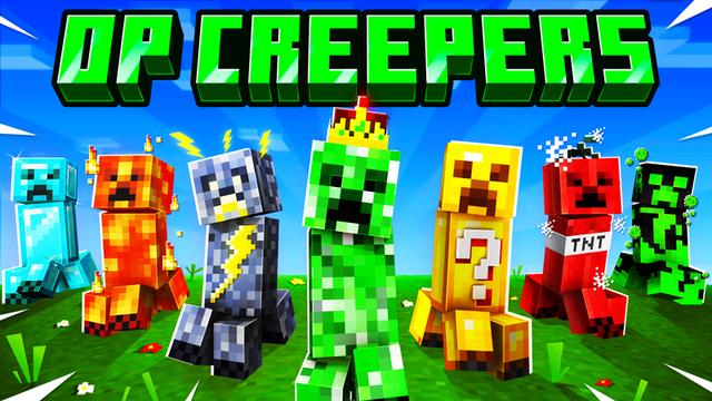 Thumbnail of the Minecraft Bedrock Marketplace product OP Creepers created by The Craft Stars.