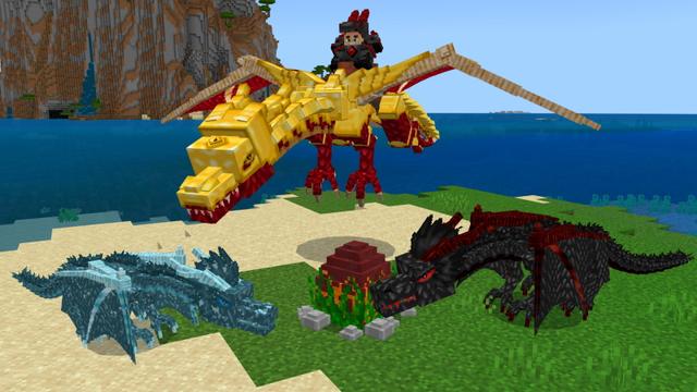 Screenshot of the Minecraft Bedrock Marketplace product OP Dragons created by The Craft Stars.