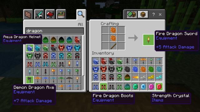 Screenshot of the Minecraft Bedrock Marketplace product OP Dragons created by The Craft Stars.