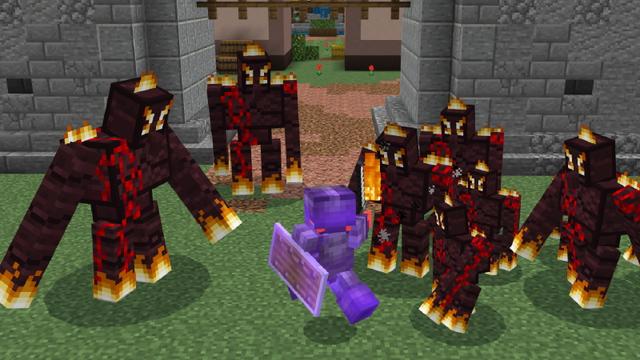Screenshot of the Minecraft Bedrock Marketplace product OP Iron Golem Traders created by The Craft Stars.