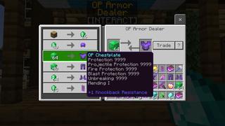 Screenshot of the Minecraft Bedrock Marketplace product OP Iron Golem Traders created by The Craft Stars.
