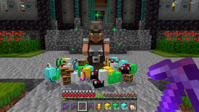 Screenshot of the Minecraft Bedrock Marketplace product OP Traders Expansion created by The Craft Stars.