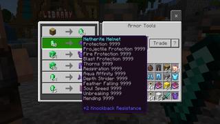 Screenshot of the Minecraft Bedrock Marketplace product OP Traders Expansion created by The Craft Stars.