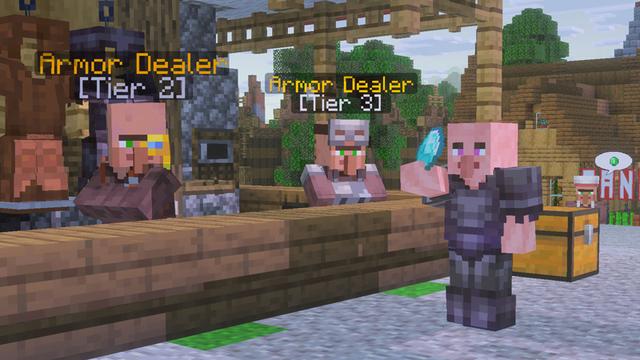 Screenshot of the Minecraft Bedrock Marketplace product OP Traders Expansion created by The Craft Stars.