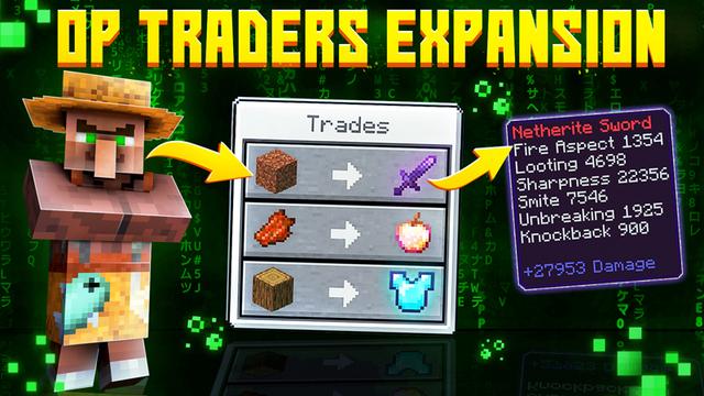 Thumbnail of the Minecraft Bedrock Marketplace product OP Traders Expansion created by The Craft Stars.