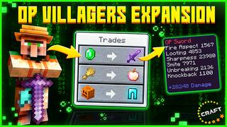 Thumbnail of the Minecraft Bedrock Marketplace product OP Villagers Expansion created by The Craft Stars.