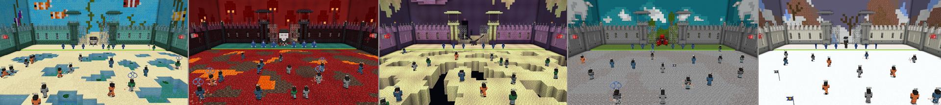 Panorama of the Minecraft Bedrock Marketplace product Prison Escape created by The Craft Stars.