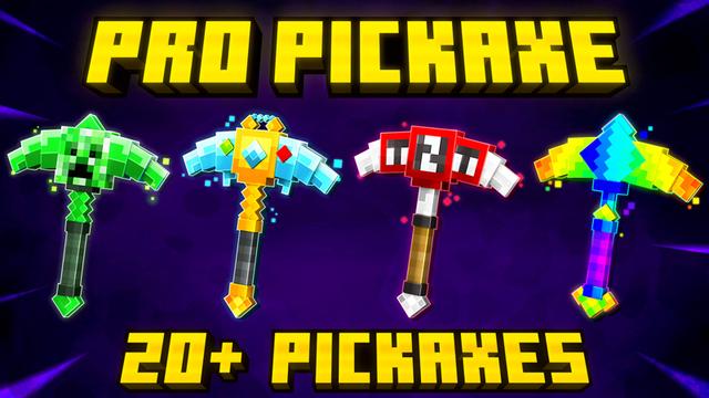 Thumbnail of the Minecraft Bedrock Marketplace product PRO PICKAXE - 20+ Pickaxes created by The Craft Stars.