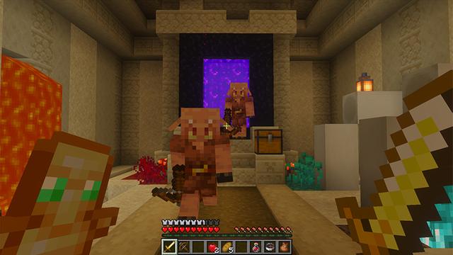 Screenshot of the Minecraft Bedrock Marketplace product Pyramid City created by The Craft Stars.
