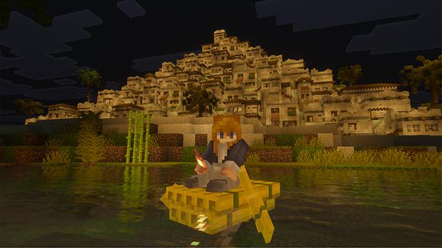 Screenshot of the Minecraft Bedrock Marketplace product Pyramid City created by The Craft Stars.