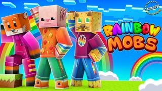 Thumbnail of the Minecraft Bedrock Marketplace product Rainbow Mobs created by The Craft Stars.