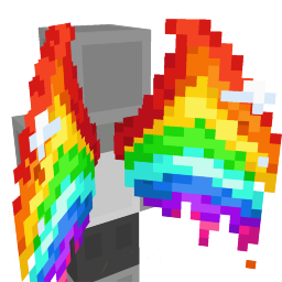 Thumbnail of the Minecraft Bedrock Marketplace product Rainbow Wings created by The Craft Stars.