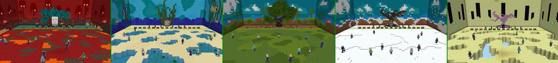 Panorama of the Minecraft Bedrock Marketplace product Red Light - Green Light created by The Craft Stars.