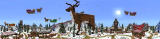 Panorama of the Minecraft Bedrock Marketplace product Reindeer Simulator created by The Craft Stars.