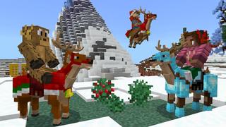 Screenshot of the Minecraft Bedrock Marketplace product Reindeer Simulator created by The Craft Stars.